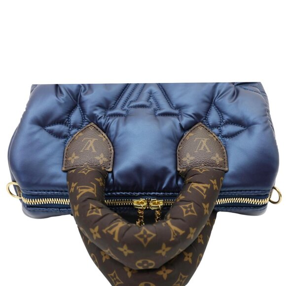 Louis Vuitton Speedy Pillow Bandouliere 25 Econyl Nylon Crossbody Bag Navy Blue - Picture 5 of 13